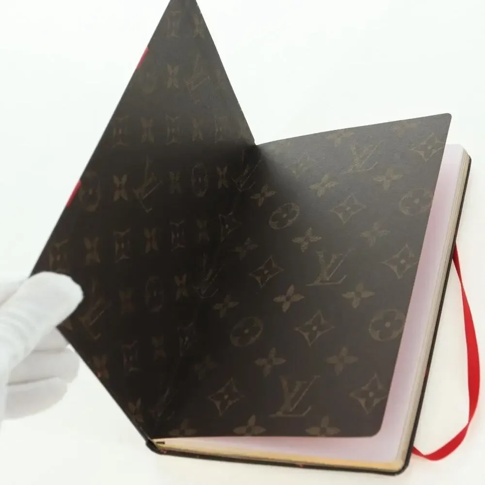 Louis Vuitton Collector Cherry Print Notebook MM Jane Canvas Gi1371 Brown